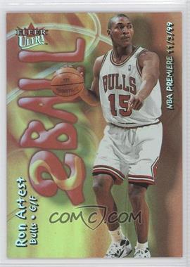 2000-01 Fleer Ultra - 2 Ball - Platinum #9 TB - Ron Artest /100