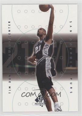 2000-01 SP Authentic - [Base] #73 - Tim Duncan