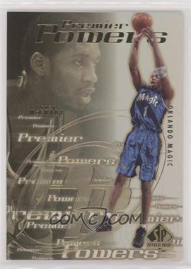 2000-01 SP Authentic - Premier Powers #P5 - Tracy McGrady