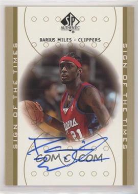 2000-01 SP Authentic - Sign of the Times #DA - Darius Miles