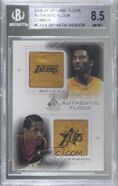 2000-01 SP Game Floor Edition - Authentic Floor Combos #C13 - Kobe Bryant, Allen Iverson [BGS 8.5 NM‑MT+]