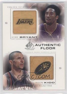 2000-01 SP Game Floor Edition - Authentic Floor Combos #C16 - Kobe Bryant, Jason Kidd