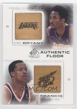 2000-01 SP Game Floor Edition - Authentic Floor Combos #C26 - Kobe Bryant, Steve Francis