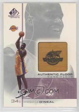 2000-01 SP Game Floor Edition - Authentic Floor #SO - Shaquille O'Neal