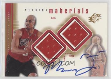 2000-01 SPx - Winning Materials Autographs #MFA1 - Marcus Fizer