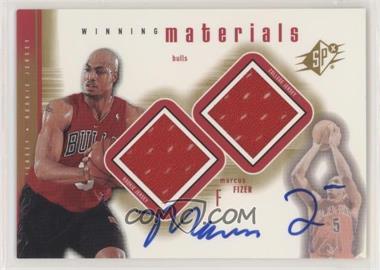 2000-01 SPx - Winning Materials Autographs #MFA1 - Marcus Fizer