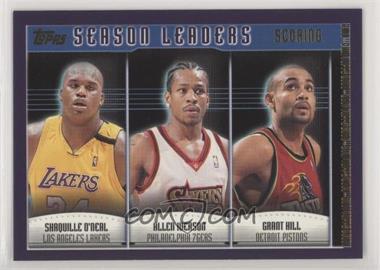 2000-01 Topps - [Base] #150 - Shaquille O'Neal, Allen Iverson, Grant Hill