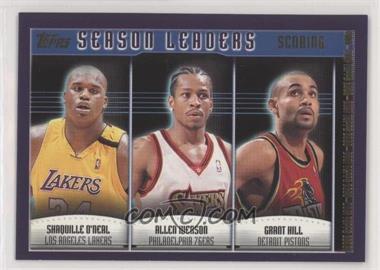 2000-01 Topps - [Base] #150 - Shaquille O'Neal, Allen Iverson, Grant Hill