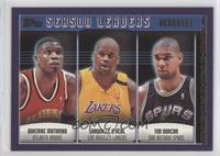 Dikembe Mutombo, Shaquille O'Neal, Tim Duncan [EX to NM]
