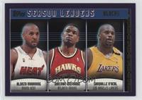 Alonzo Mourning, Shaquille O'Neal, Dikembe Mutombo [EX to NM]