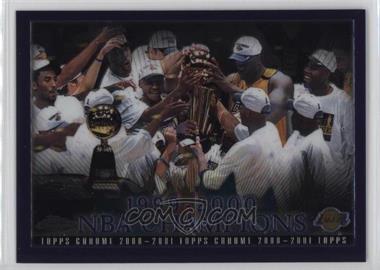 2000-01 Topps Chrome - [Base] #85 - Los Angeles Lakers Team