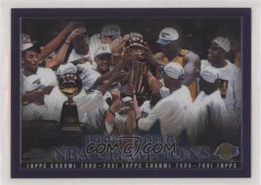2000-01 Topps Chrome - [Base] #85 - Los Angeles Lakers Team
