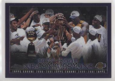 2000-01 Topps Chrome - [Base] #85 - Los Angeles Lakers Team