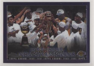 2000-01 Topps Chrome - [Base] #85 - Los Angeles Lakers Team
