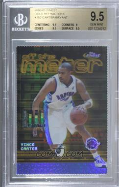 2000-01 Topps Finest - [Base] - Gold Refractor #152 - Vince Carter, Kobe Bryant /100 [BGS 9.5 GEM MINT]