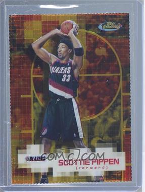 2000-01 Topps Finest - [Base] - Gold Refractor #51 - Scottie Pippen /100