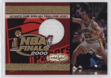 2000-01 Topps Gold Label - NBA Finals Jersey #TT23 - Zan Tabak