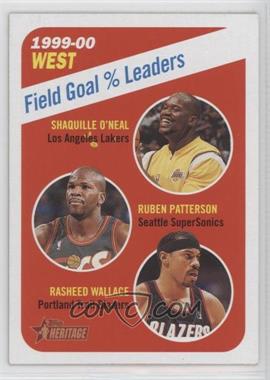 2000-01 Topps Heritage - [Base] #148 - Shaquille O'Neal, Ruben Patterson, Rasheed Wallace [Good to VG‑EX]