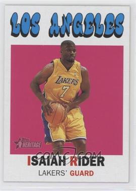 2000-01 Topps Heritage - [Base] #208 - Isaiah Rider