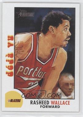 2000-01 Topps Heritage - Deja Vu #DV7 - Rasheed Wallace