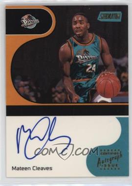 2000-01 Topps Stadium Club - Lone Star Signatures #LS-MC - Mateen Cleaves