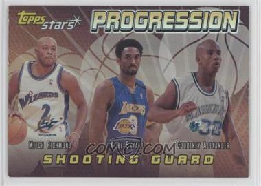 2000-01 Topps Stars - Progression #P4 - Mitch Richmond, Kobe Bryant, Courtney Alexander