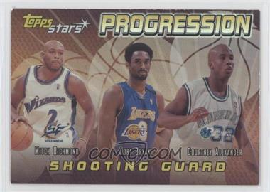 2000-01 Topps Stars - Progression #P4 - Mitch Richmond, Kobe Bryant, Courtney Alexander