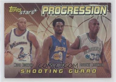 2000-01 Topps Stars - Progression #P4 - Mitch Richmond, Kobe Bryant, Courtney Alexander