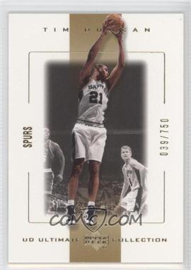 2000-01 UD Ultimate Collection - [Base] #49 - Tim Duncan /750