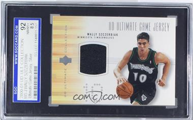 2000-01 UD Ultimate Collection - Ultimate Game Jersey - Silver #WS-J - Wally Szczerbiak [SGC 92 NM/MT+ 8.5]