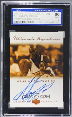 2000-01 UD Ultimate Collection - Ultimate Signatures - Bronze #AJ-B - Antawn Jamison /200 [SGC 9 MINT]