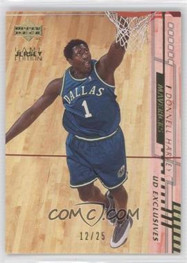 2000-01 Upper Deck - [Base] - Gold UD Exclusives #273 - Game Jersey Edition - Donnell Harvey /25