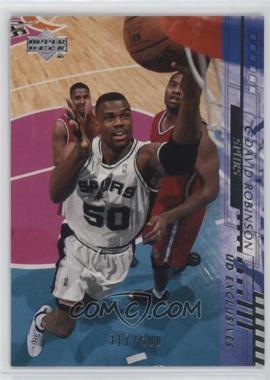 2000-01 Upper Deck - [Base] - Silver UD Exclusives #151 - David Robinson /500