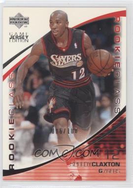 2000-01 Upper Deck - [Base] - Silver UD Exclusives #422 - Game Jersey Edition - Speedy Claxton /100