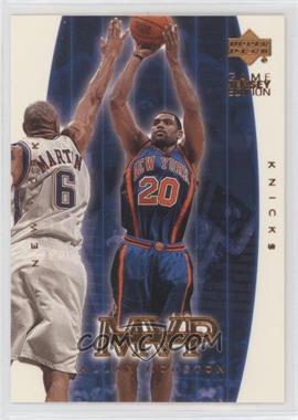 2000-01 Upper Deck - [Base] #408 - Game Jersey Edition - Allan Houston