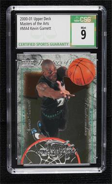 2000-01 Upper Deck - Masters of the Arts #MA4 - Kevin Garnett [CSG 9 Mint]