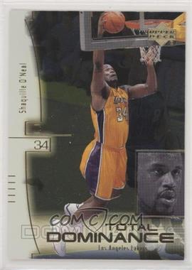 2000-01 Upper Deck - Total Dominance #TD1 - Shaquille O'Neal