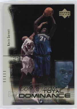 2000-01 Upper Deck - Total Dominance #TD3 - Kevin Garnett