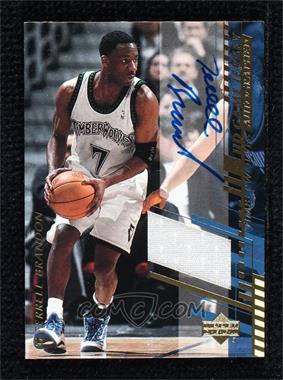 2000-01 Upper Deck - UD Game Jersey - Hobby Autographs #TB-H - Terrell Brandon