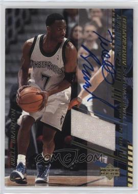 2000-01 Upper Deck - UD Game Jersey - Hobby Autographs #TB-H - Terrell Brandon