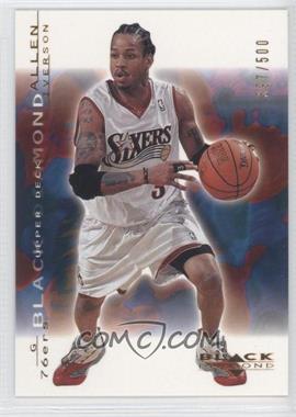 2000-01 Upper Deck Black Diamond - [Base] - Gold #60 - Allen Iverson /500