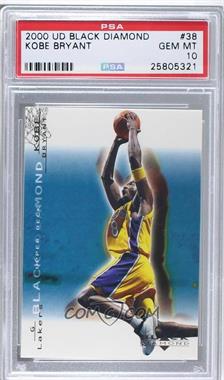 2000-01 Upper Deck Black Diamond - [Base] #38 - Kobe Bryant [PSA 10 GEM MT]