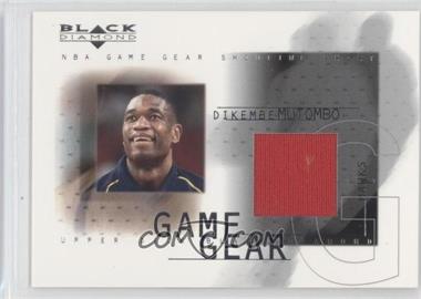 2000-01 Upper Deck Black Diamond - Game Gear #DM - Dikembe Mutombo