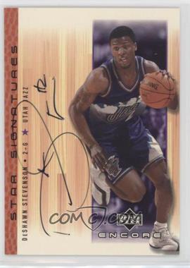 2000-01 Upper Deck Encore - Star Signatures #DS - DeShawn Stevenson