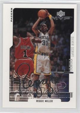 2000-01 Upper Deck MVP - [Base] - Silver Script #65 - Reggie Miller