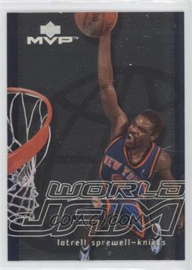 2000-01 Upper Deck MVP - World Jam #WJ18 - Latrell Sprewell