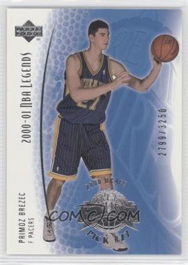 2000-01 Upper Deck NBA Legends - [Base] #101 - Primoz Brezec /3250