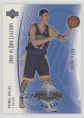 2000-01 Upper Deck NBA Legends - [Base] #101 - Primoz Brezec /3250