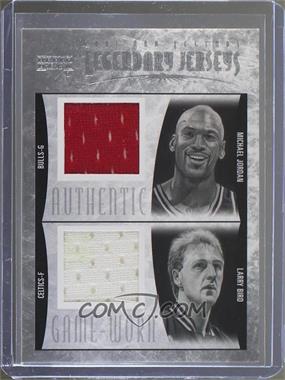 2000-01 Upper Deck NBA Legends - Legendary Jerseys Dual #MJ/LB-J - Michael Jordan, Larry Bird