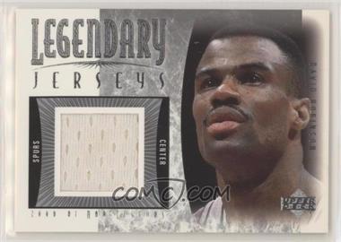 2000-01 Upper Deck NBA Legends - Legendary Jerseys #DA-J - David Robinson [EX to NM]